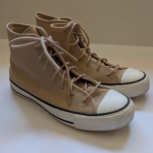 Great cond. Converse Chuck Taylor All Star Mono Suede high-tops tan Women size 7